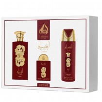 Lattafa Ansaam Gold Woda perfumowana 100ml spray + Woda perfumowana 20ml spray + Dezodorant 200ml spray