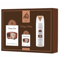 Lattafa Vintage Radio Woda perfumowana 100ml spray + Woda perfumowana 20ml spray + Dezodorant 200ml spray