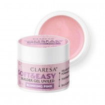 Claresa Soft & Easy Builder Gel UV/LED �el buduj�cy do paznokci Blinking Pink 12g