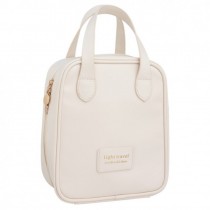 Ecarla Kosmetyczka z r�czk� 17x7x19cm Kremowa KS128B