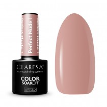 Claresa Color Soak Off UV/LED Perfect Nude lakier hybrydowy 01 5g