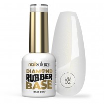 Clavier Nailsology Diamond Ruber Base hybrydowa baza kauczukowa DB02 Beach Babe 8ml