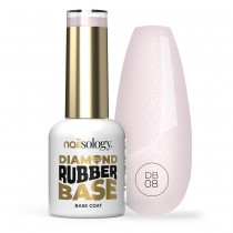 Clavier Nailsology Diamond Ruber Base hybrydowa baza kauczukowa DB08 Pearly Bride 8ml