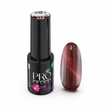 Excellent Pro Pro Colors Hema Free Cat Eye lakier hybrydowy 114 Red Bauble 7g