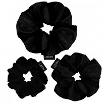 Glov Satin Scrunchies gumki do w�os�w S/M/L Black 3szt