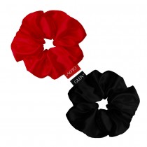 Glov Satin Scrunchies satynowe gumki do w�os�w S Wine/Black 2szt