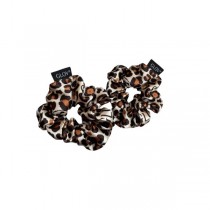 Glov Satin Scrunchies satynowe gumki do w�os�w S/M Cheetah 2szt