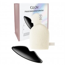 Glov Face Architecture nowoczesny masa�er Gua Sha + r�kawiczka do demakija�u i oczyszczania