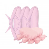 Glov Overnight Blowout wa�ki do kr�cenia w�os�w na zimno 3szt + Mini satynowe czepki 3szt Pink
