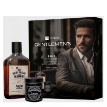 Hiskin Gentleman`s Choice Whisky �el do mycia cia�a i szampon do w�os�w i brody 3w1 330ml + pomada do w�os�w i brody 100ml