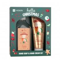 Hiskin Hello Christmas krem do r�k S�odka Czekolada 60ml + myd�o do r�k S�odka Czekolada 200ml