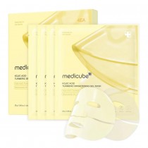 Medicube Brightening Gold Jelly Gel Mask �elowa maska do twarzy roz�wietlaj�ca 4 x 28g