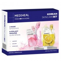 Mediheal Maseczki w p�achcie 2x24ml + szklany masa�er