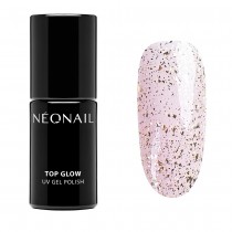 NeoNail UV Gel Polish Top Glow Lakier hybrydowy 8703 Gold Flakes 7,2ml