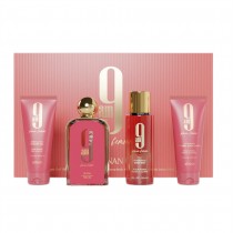 Afnan 9 AM Pour Femme Woda perfumowana 100ml spray + Mgie�ka 150ml + Mleczko do cia�a 100ml + �el pod prysznic 100ml