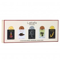 Lattafa Pride Tharwa Silver + Eternal Oud + Ishq Al Shuyukh Gold + Natural Oud 4 x Woda perfumowana 20ml spray