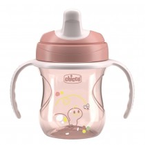 Chicco Training Cup kubek z twardym ustnikiem Brzoskwiniowy 6m+ 200ml
