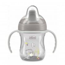 Chicco Training Cup kubek z twardym ustnikiem Szary 6m+ 200ml