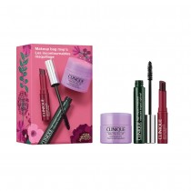 Clinique Makeup Bag High Impact Mascara tusz do rz�s 7ml + pomadka do ust Black Honey 1,2g + balsam do mycia twarzy 15ml
