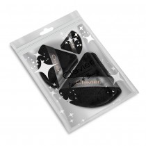 Clavier Tr�jk�tny puszek do pudru Czarny Mix 6szt