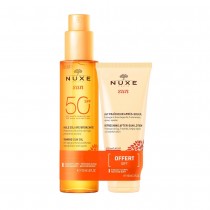 Nuxe Sun olejek do opalania SPF50 150ml + mleczko po opalaniu 100ml