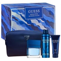 Guess Seductive Homme Blue Woda toaletowa 100ml spray + Dezodorant 226ml spray + �el pod prysznic 100ml + kosmetyczka