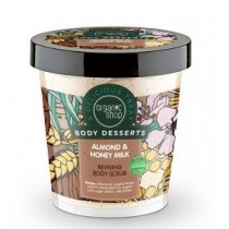 Organic Shop Body Desserts Almond & Honey Milk Reviving Body Scrub Odywczy peeling do ciaa - migday i miodowe mleko 450ml