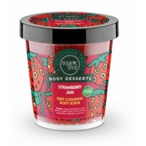 Organic Shop Body Desserts Strawberry Jam Deep Cleansing Body Scrub Oczyszczajcy peeling do ciaa - dem truskawkowy 450ml