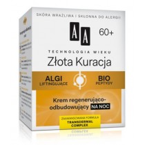 AA Technology Age 60+ Gold Cure Night Cream Regenerujco-odbudowujcy krem na noc 50ml