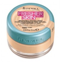 Rimmel Fresher Skin Finish Foundation Podkad do twarzy 100 Ivory 25ml