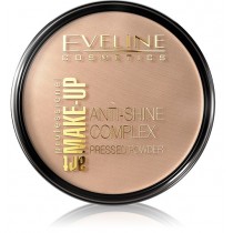 Eveline Art Make-Up Anti-Shine Complex Pressed Powder Matujcy puder mineralny z jedwabiem 35 Golden Beige 14g