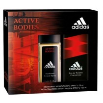 Adidas Active Bodies Woda toaletowa koncentrat 100ml spray + Dezodorant 75ml spray