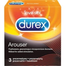 Durex Arouser Prezerwatywy prkowane 3szt