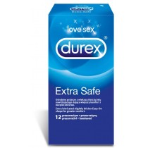 Durex Extra Safe grubsze prezerwatywy z wiksz iloci elu 12szt