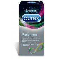 Durex Performa prezerwatywy z lubrykantem dla duszej przyjemnoci 12szt
