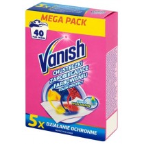 Vanish Color Protect Chusteczki zapobiegajce farbowaniu 40 pra (20szt)