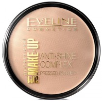 Eveline Art Make-Up Anti-Shine Complex Pressed Powder Matujcy puder mineralny z jedwabiem 34 Medium Beige 14g