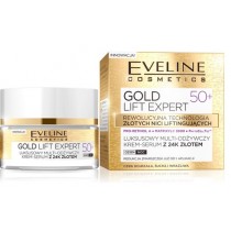 Eveline Gold Lift Expert 50+ Luksusowy multi-odywczy krem-serum z 24k zotem dzie/noc 50ml