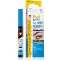 Eveline Eyebrow Therapy Total Action 8w1 Korektor stopniowo barwicy brwi z henn 10ml
