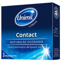 Unimil Contact lateksowe prezerwatywy 3sztuki