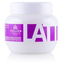 Kallos Latte Hair Mask With Milk Protein maska do wosw zniszczonych zabiegami chemicznymi 275ml