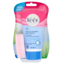 Veet Silk&Fresh krem do depilacji pod prysznic dla skry wraliwej 135ml