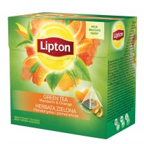 Lipton Green Tea herbata zielona Mandarynka i Pomaracza 20 piramidek 36g
