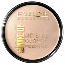 Eveline Art Make-Up Anti-Shine Complex Pressed Powder matujcy puder mineralny z jedwabiem 31 Transparent 14g