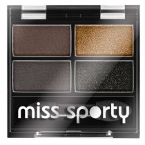 Miss Sporty Studio Colour Quattro Eye Shadow poczwrne cienie do powiek 414 100% Smokey 5g