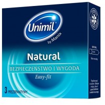 Unimil Natural lateksowe prezerwatywy 3szt