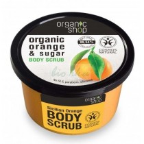 Organic Shop Organic Orange & Sugar Body Scrub peeling do ciaa o zapachu sycylijskiej pomaraczy 250ml
