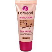 Dermacol Toning Cream 2in1 Hypoallergenic Krem nawilajcy i podkad w jednym Bronze 30ml
