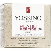 Yoskine Classic Platin Peptide Max-Reduktor Zmarszczek 50+ krem do cery normalnej i suchej na dzie 50ml
