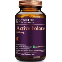 Doctor Life Active Folate aktywny kwas foliowy 800mcg suplement diety 90 kapsuek